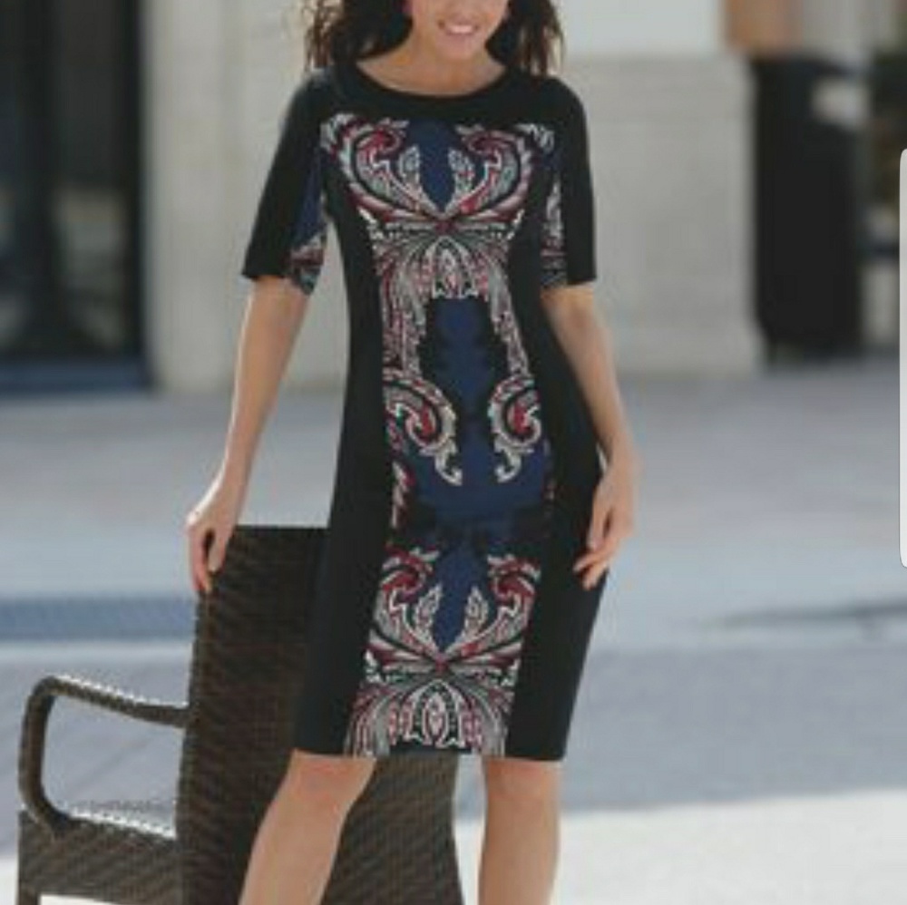 NWT STRAIGHT  SIGNALS SHEAT DRESS-MONROE & MAIN